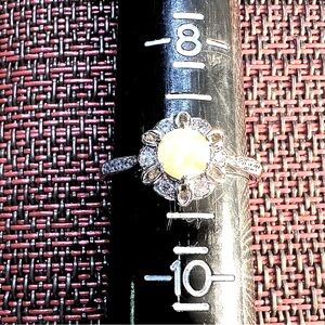 Fragrant Jewels Silver and Iridescent  Gem Ring